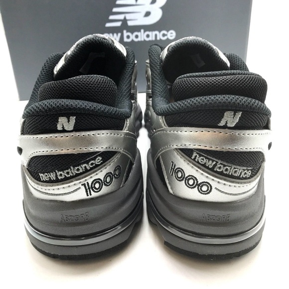 New Balance 1000 🔥 NB Black Silver Metallic Gray M1000EGR U052036 Size 9 NEW - Picture 8 of 9